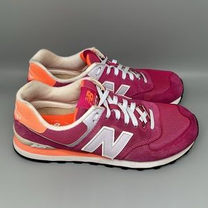 New Balance 574 Pink Running Shoes Women's Sz 11‎